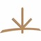 Ekena Millwork Alberta Smooth Timber Gable Bracket, Western Red Cedar, 96"W x 40"H x 1 1/2"D x 3 1/2"F, 10/12 Pitch GBW096X40X0204ALB00SWR - alternate 5